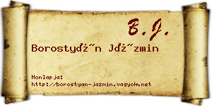 Borostyán Jázmin névjegykártya